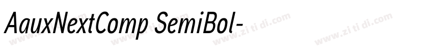 AauxNextComp SemiBol字体转换